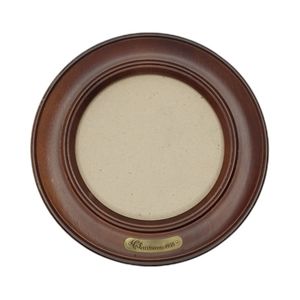 Vintage Oak Frame With Antique Brass "Christmas 1986" Plaque